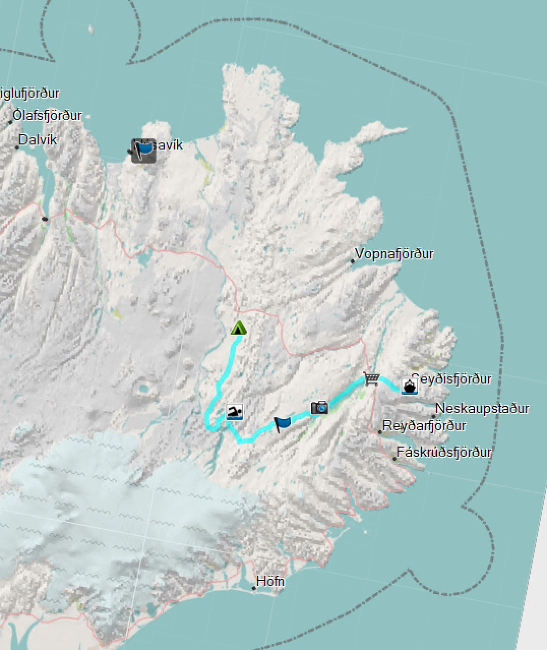 FREE Iceland GPX File - First Trails / Offroad with the Adventurebike